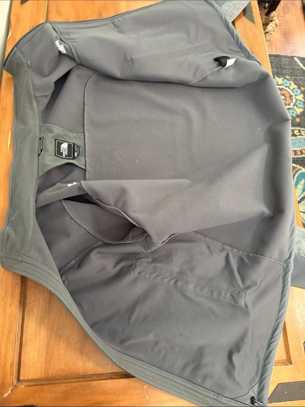 The North Face Men's Two-Tone Gray Softshell Jacket Size XL